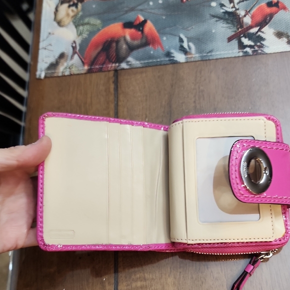 Coach Pink Patent Leather Wallet - Picture 8 of 12